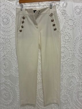 WHBM straight ankle, pant and beige sz 2